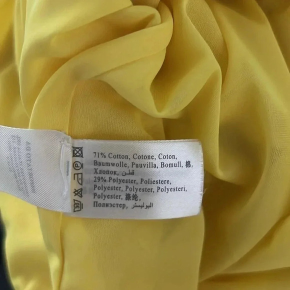 Ca’ Vagan Large bright yellow lined dress and pockets - Picture 6 of 6